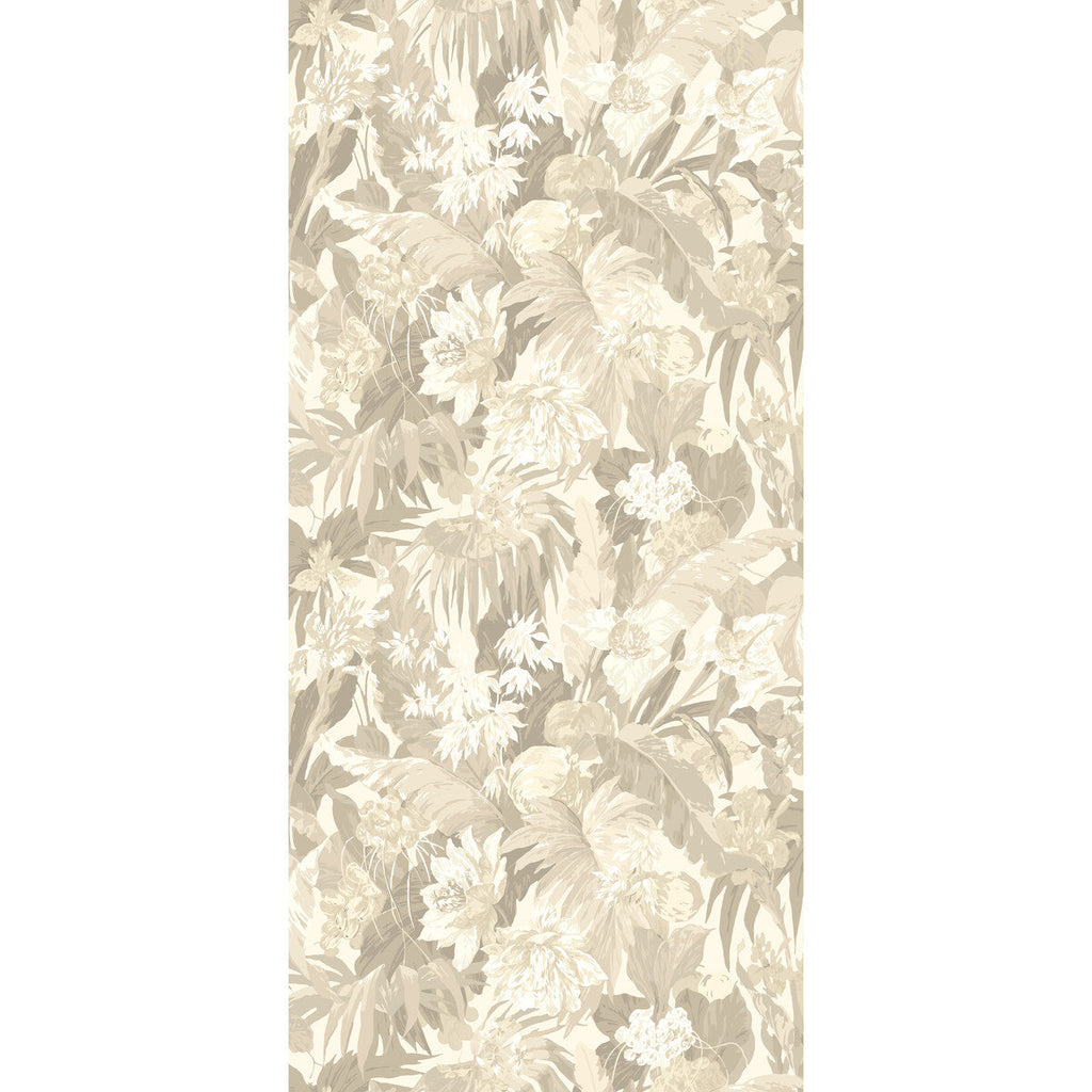 Samples and Purchasing available for Tropical Floral - Stone Beige By G P & J Baker | Originals Wallpaper |Botanical & Floral  Wallcovering  at Designer Wallcoverings and Fabrics