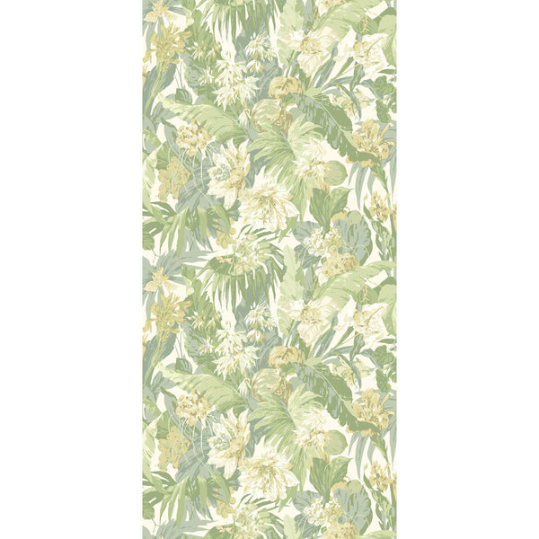 Samples and Purchasing available for Tropical Floral - Soft Green Green By G P & J Baker | Originals Wallpaper |Botanical & Floral  Wallcovering  at Designer Wallcoverings and Fabrics