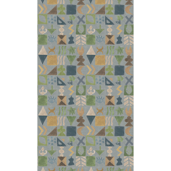 Samples and Purchasing available for Potato Print - Blue Blue By G P & J Baker | Kit Kemp Wallpaper |  Wallcovering  at Designer Wallcoverings and Fabrics