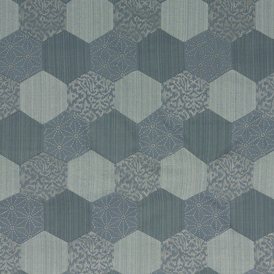 Samples and Purchasing available for Entwined - Slate Blue By Threads | Variation |  Multipurpose Embroidery at Designer Wallcoverings and Fabrics