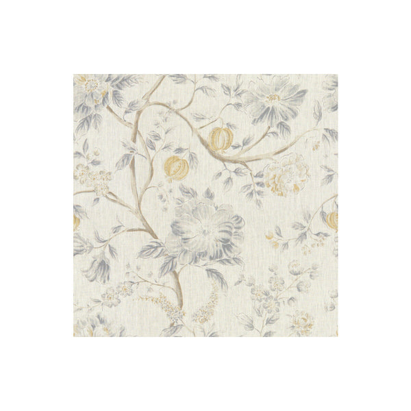 Samples and Purchasing available for Errington - Sterling White By Kravet Basics | Sarah Richardson Affinity |Botanical & Floral  Multipurpose Print at Designer Wallcoverings and Fabrics