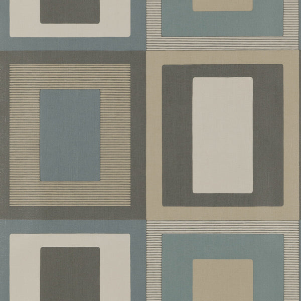 Samples and Purchasing available for Moro - Teal/Indigo Teal By Threads | Vinyl Wallpaper Collection I |Geometric  Wallcovering Print at Designer Wallcoverings and Fabrics