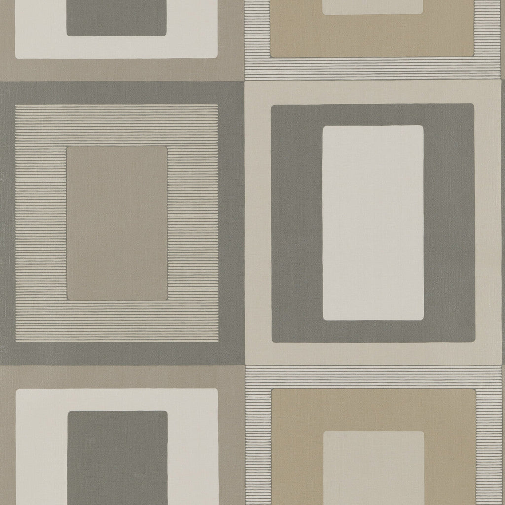 Samples and Purchasing available for Moro - Pebble Grey By Threads | Vinyl Wallpaper Collection I |Geometric  Wallcovering Print at Designer Wallcoverings and Fabrics