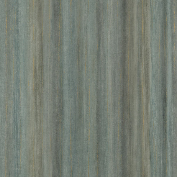 Samples and Purchasing available for Painted Stripe - Teal Teal By Threads | Vinyl Wallpaper Collection I |Solid Texture Wallcovering Print at Designer Wallcoverings and Fabrics