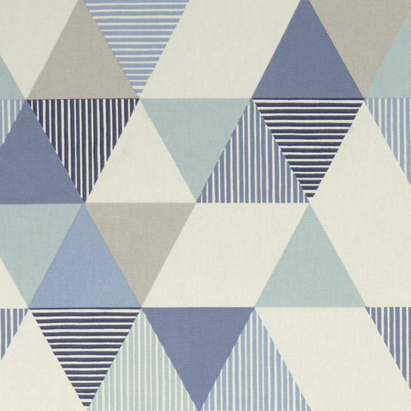 Samples and Purchasing available for Brio - Denim  By Clarke And Clarke | Clarke & Clarke Graphica |Modern Geometric Multipurpose Print at Designer Wallcoverings and Fabrics