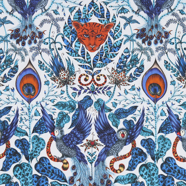 Samples and Purchasing available for Amazon - Blue  By Clarke And Clarke | Animalia By Emma J Shipley For C&C | Animal/Insects Multipurpose Print at Designer Wallcoverings and Fabrics