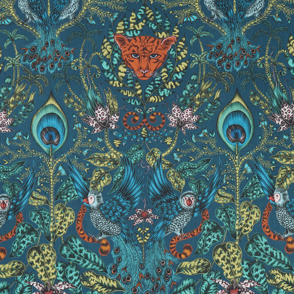 Samples and Purchasing available for Amazon - Navy  By Clarke And Clarke | Animalia By Emma J Shipley For C&C | Animal/Insects Multipurpose Print at Designer Wallcoverings and Fabrics