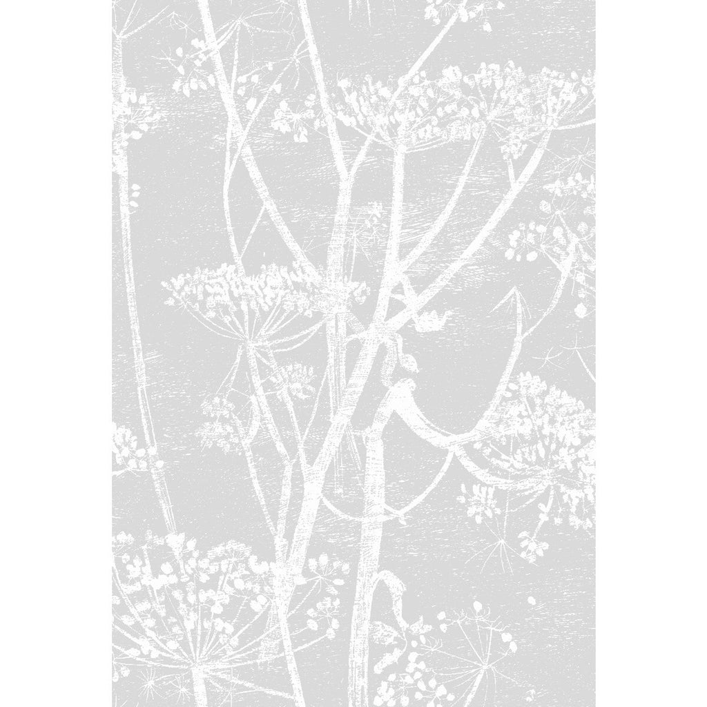 Samples and Purchasing available for Cow Parsley - Soft Grey Light Grey By Cole & Son | Cole & Son Contemporary Fabrics |Botanical & Floral Modern Multipurpose Print at Designer Wallcoverings and Fabrics