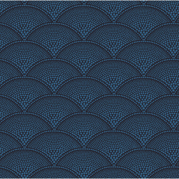 Samples and Purchasing available for Feather Fan - Hyac On Char Dark Blue By Cole & Son | Cole & Son Contemporary Fabrics |Modern Flamestitch Upholstery Weave at Designer Wallcoverings and Fabrics