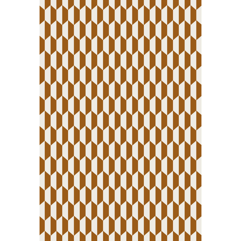 Samples and Purchasing available for Tile - Drk Gingr Crm Brown By Cole & Son | Cole & Son Contemporary Fabrics |Modern Geometric Upholstery Weave at Designer Wallcoverings and Fabrics