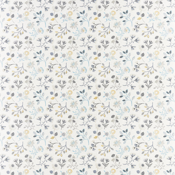 Samples and Purchasing available for Alder - Charcoal/Ochre Ivory By Clarke And Clarke | Bohemia By Studio G For C&C |Botanical & Floral  Multipurpose Print at Designer Wallcoverings and Fabrics