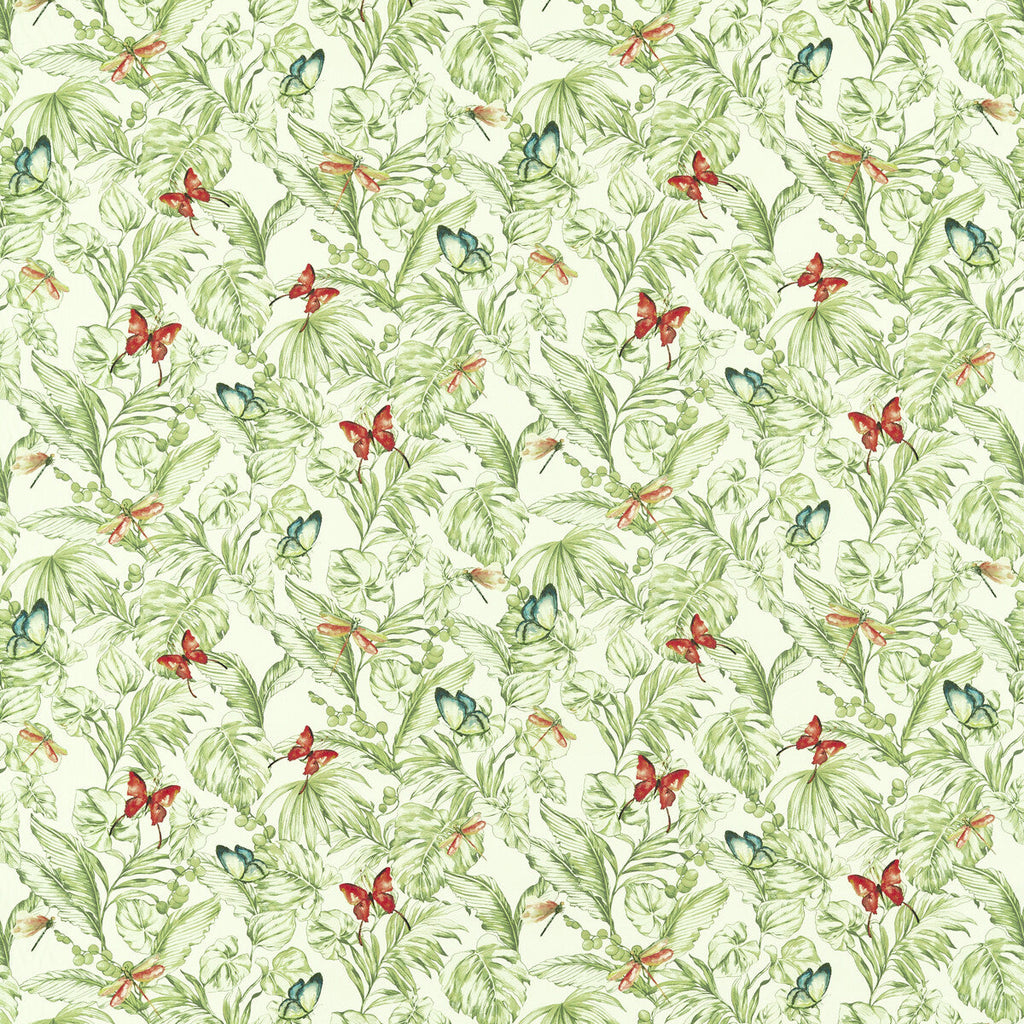 Samples and Purchasing available for Acadia - Olive/Spice Green By Clarke And Clarke | Amazonia By Studio G For C&C |Botanical & Floral  Multipurpose Print at Designer Wallcoverings and Fabrics