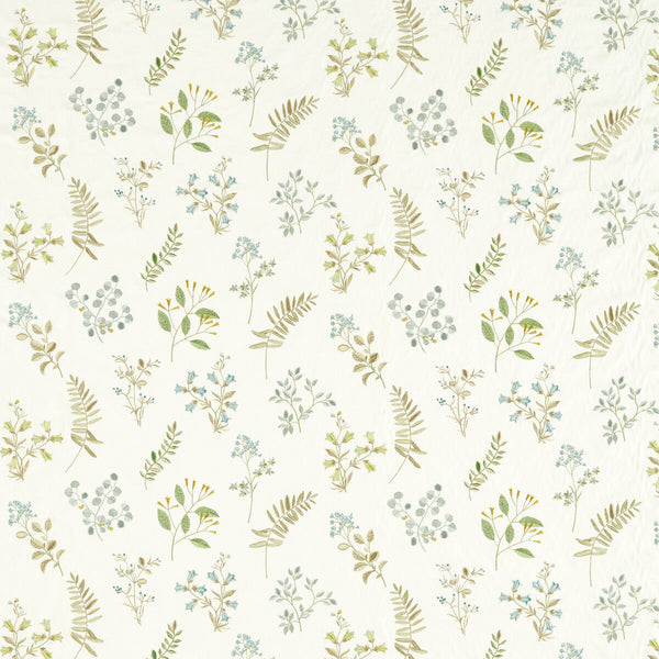 Samples and Purchasing available for Brigitte - Apple/Mineral Turquoise By Clarke And Clarke | Clarke & Clarke Pavilion |Botanical & Floral Texture Drapery Embroidery at Designer Wallcoverings and Fabrics