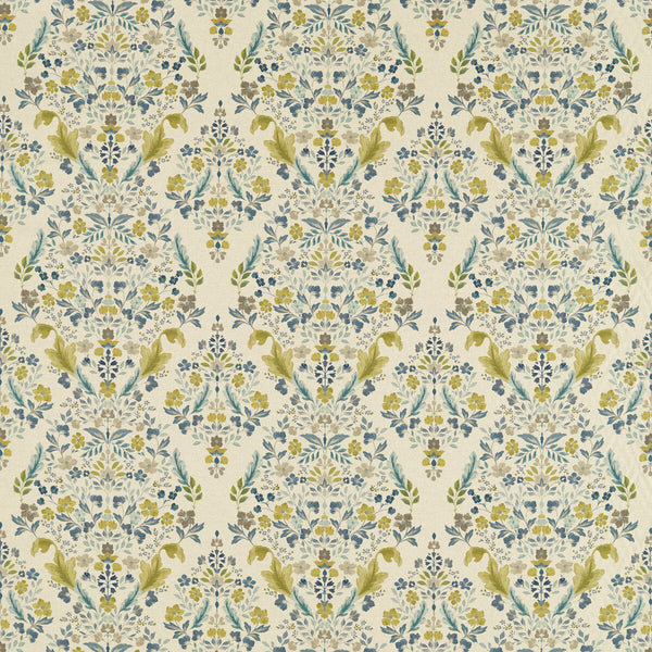 Samples and Purchasing available for Gawthorpe - Mineral/Linen Blue By Clarke And Clarke | Country Escape By Studio G For C&C |Botanical & Floral  Multipurpose Print at Designer Wallcoverings and Fabrics