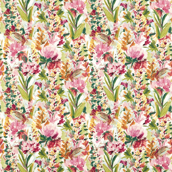 Samples and Purchasing available for Hydrangea - Mineral/Ochre Multi By Clarke And Clarke | Floral Flourish By Studio G For C&C |Botanical & Floral  Multipurpose Print at Designer Wallcoverings and Fabrics