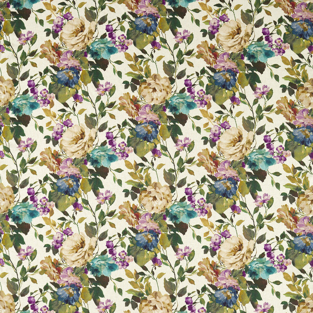 Samples and Purchasing available for Bloom - Amethyst Purple By Clarke And Clarke | Clarke & Clarke Exotica 2 |Botanical & Floral  Multipurpose Print at Designer Wallcoverings and Fabrics