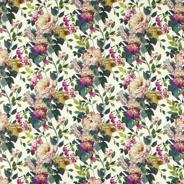 Samples and Purchasing available for Bloom - Fuchsia Fuschia By Clarke And Clarke | Clarke & Clarke Exotica 2 |Botanical & Floral  Multipurpose Print at Designer Wallcoverings and Fabrics