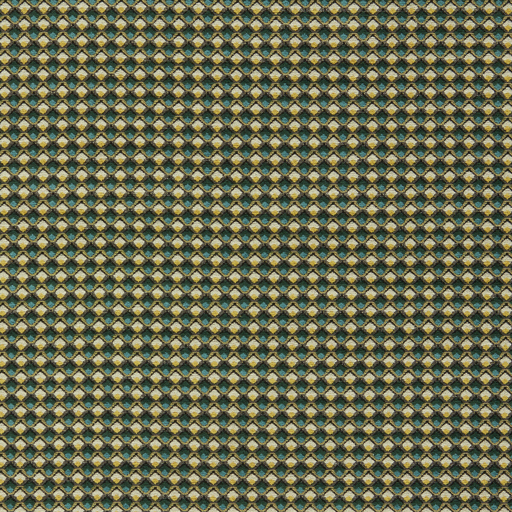 Samples and Purchasing available for Lyra - Teal/Citrus Teal By Clarke And Clarke | Clarke And Clarke Equinox 2 |Diamond Small Scale Upholstery Chenille at Designer Wallcoverings and Fabrics