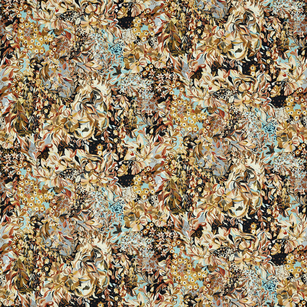 Samples and Purchasing available for Aubrey Velvet - Noir/Mineral Black By Clarke And Clarke | Clarke & Clarke Ferndene | Botanical & Floral Upholstery Print at Designer Wallcoverings and Fabrics