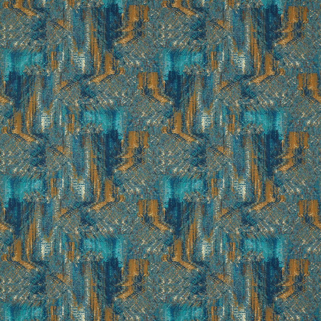 Samples and Purchasing available for Hillcrest Velvet - Teal/Spice Green By Clarke And Clarke | Clarke & Clarke Ferndene | Abstract Upholstery Print at Designer Wallcoverings and Fabrics