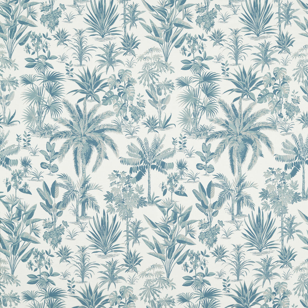 Samples and Purchasing available for Malindi - Mineral Teal By Clarke And Clarke | Clarke & Clarke Breegan Jane | Botanical & Floral Drapery  at Designer Wallcoverings and Fabrics