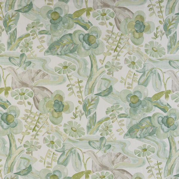 Samples and Purchasing available for Faerie - Watercress White By Kravet Design | Barbara Barry Home Midsummer | Botanical & Floral Multipurpose Print at Designer Wallcoverings and Fabrics