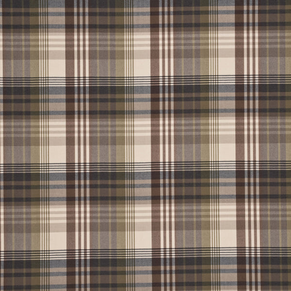 Samples and Purchasing available for Ancient Tartan - Charcoal/Gold Beige By Mulberry | Grand Tour |Plaid / Check  Multipurpose Weave at Designer Wallcoverings and Fabrics