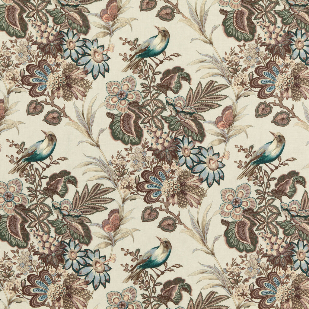 Samples and Purchasing available for Artist Garden - Sage Teal By Mulberry | Modern Country Ii |Botanical & Floral Flora & Fauna Multipurpose Print at Designer Wallcoverings and Fabrics