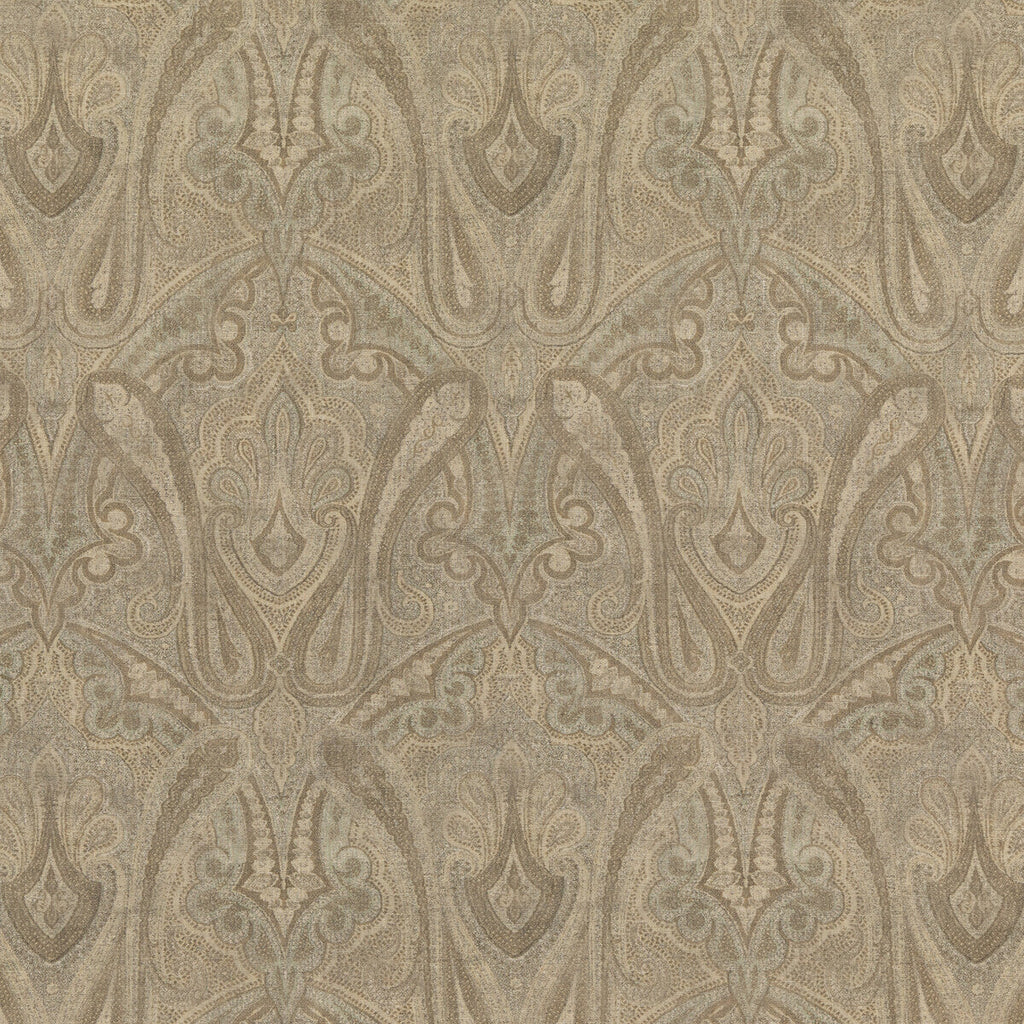 Samples and Purchasing available for Canvas Paisley - Mineral Neutral By Mulberry | Modern Country Ii |Paisley  Multipurpose Print at Designer Wallcoverings and Fabrics