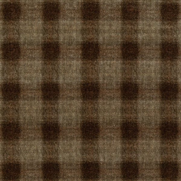 Samples and Purchasing available for Highland Check - Woodsmoke Grey By Mulberry | Modern Country Velvets |Plaid / Check  Multipurpose Velvet at Designer Wallcoverings and Fabrics