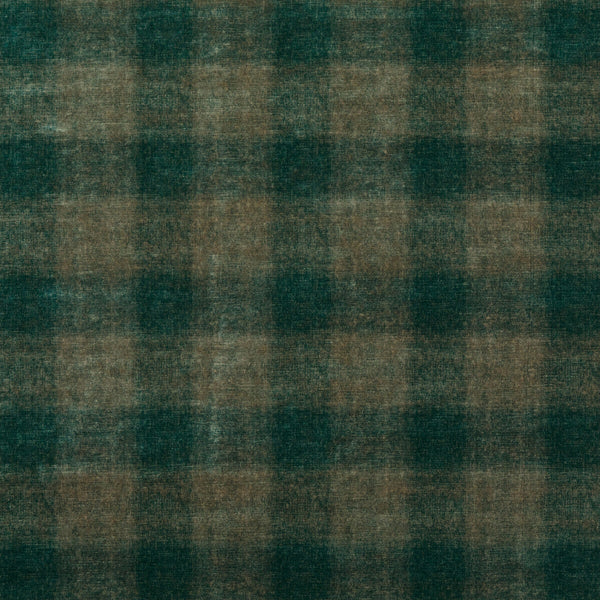 Samples and Purchasing available for Highland Check - Teal Teal By Mulberry | Modern Country Velvets |Plaid / Check  Multipurpose Velvet at Designer Wallcoverings and Fabrics