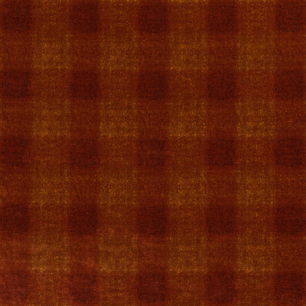 Samples and Purchasing available for Highland Check - Spice Red By Mulberry | Modern Country Velvets |Plaid / Check  Multipurpose Velvet at Designer Wallcoverings and Fabrics