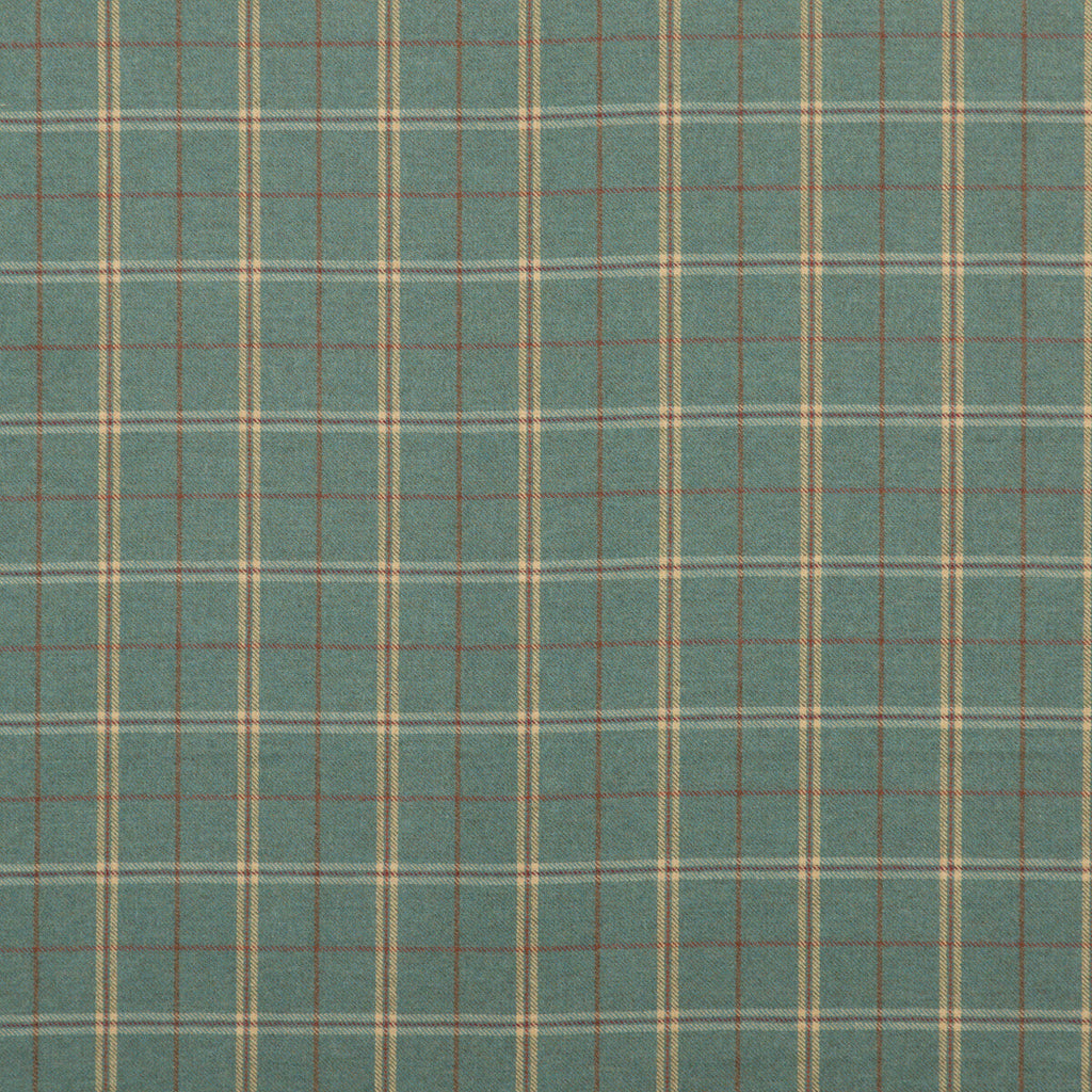 Samples and Purchasing available for Islay - Teal Teal By Mulberry | Bohemian Romance |Plaid / Check  Upholstery  at Designer Wallcoverings and Fabrics