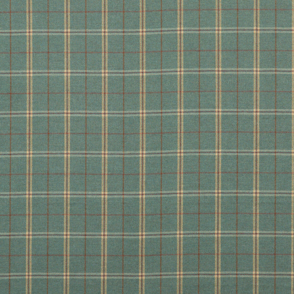 Samples and Purchasing available for Islay - Teal Teal By Mulberry | Bohemian Romance |Plaid / Check  Upholstery  at Designer Wallcoverings and Fabrics