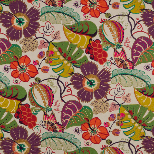 Samples and Purchasing available for Botanical Garden - Fig Red By G P & J Baker | Langdale |  Multipurpose Embroidery at Designer Wallcoverings and Fabrics