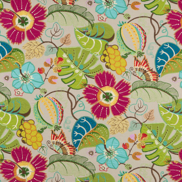 Samples and Purchasing available for ***Bf10565 - 2 Green By G P & J Baker | Langdale |  Multipurpose Embroidery at Designer Wallcoverings and Fabrics