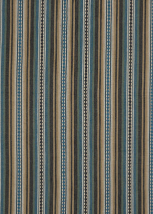 Samples and Purchasing available for Dalton Stripe - Indigo/Teal Blue By Mulberry | Bohemian Travels |  Multipurpose Weave at Designer Wallcoverings and Fabrics