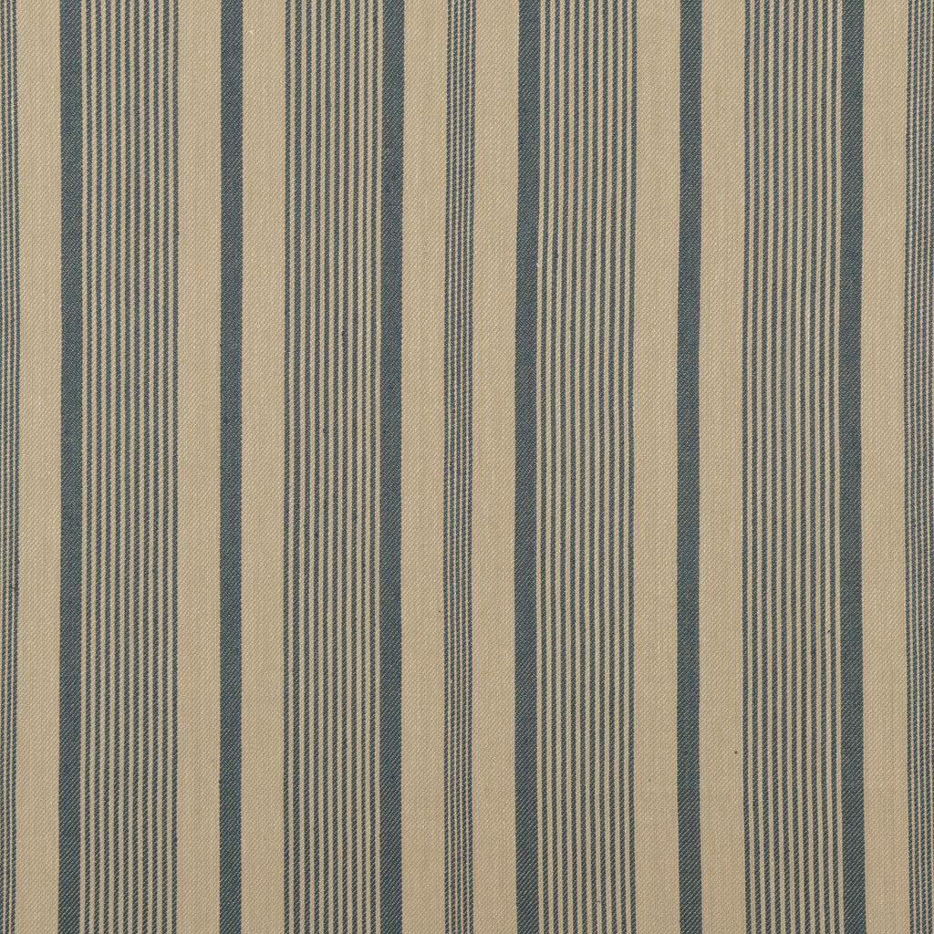 Samples and Purchasing available for College Stripe - Teal/Linen Teal By Mulberry | Festival |  Upholstery Weave at Designer Wallcoverings and Fabrics