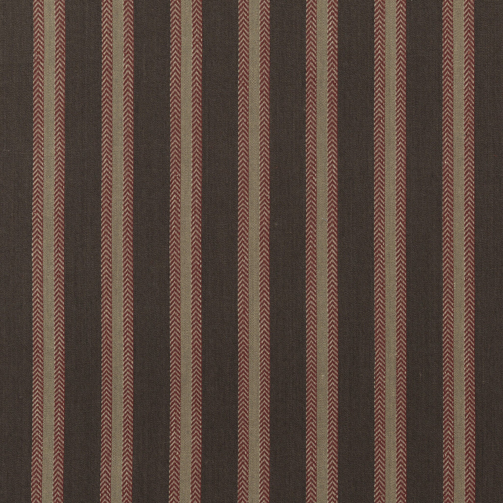 Samples and Purchasing available for Chester Stripe - Woodsmoke/Russet Brown By Mulberry | Festival |  Upholstery Weave at Designer Wallcoverings and Fabrics