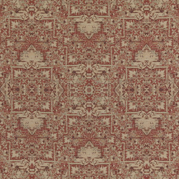 Samples and Purchasing available for Faded Tapestry - Spice Burgundy By Mulberry | Modern Country I |Global  Multipurpose Weave at Designer Wallcoverings and Fabrics