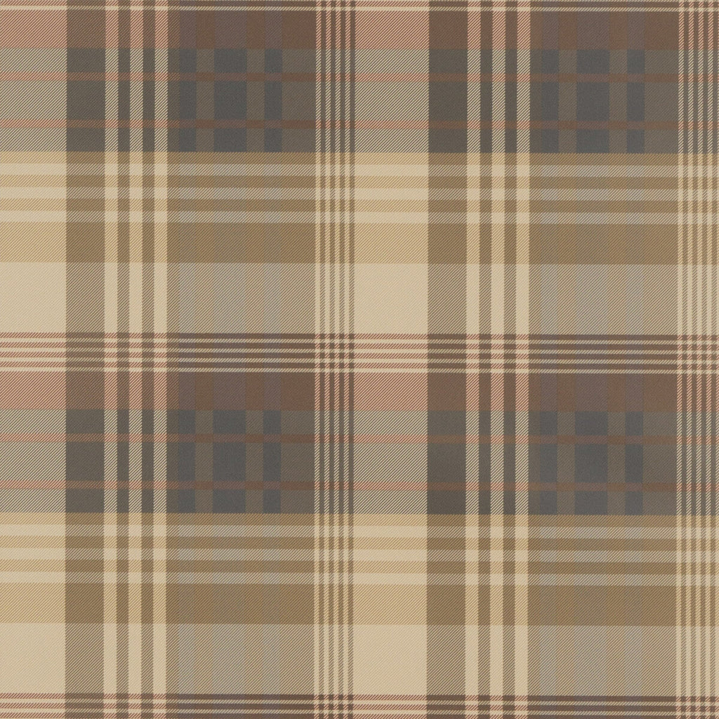 Samples and Purchasing available for Mulberry Ancient Tartan - Red/Charcoal  By Mulberry | Bohemian Romance |Geometric Plaid / Check Wallcovering Print at Designer Wallcoverings and Fabrics