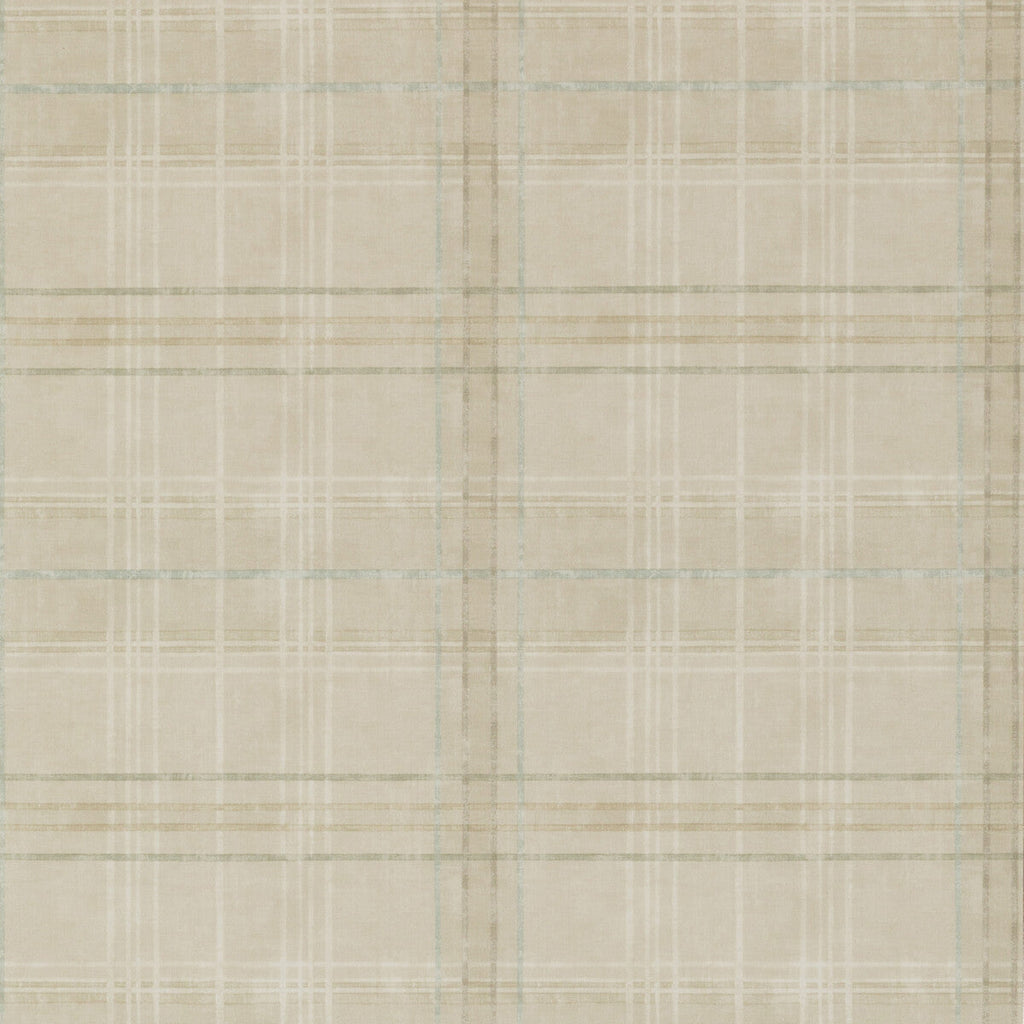 Samples and Purchasing available for Shetland Plaid - Stone Beige By Mulberry | Modern Country |Geometric Plaid / Check Wallcovering Print at Designer Wallcoverings and Fabrics