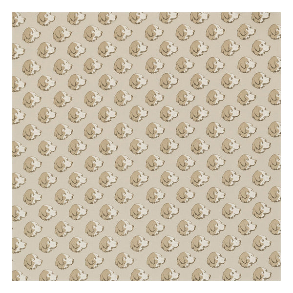 Samples and Purchasing available for On The Scent - Stone Beige By Mulberry | Modern Country |Animal/Insects Small Scale Wallcovering Print at Designer Wallcoverings and Fabrics