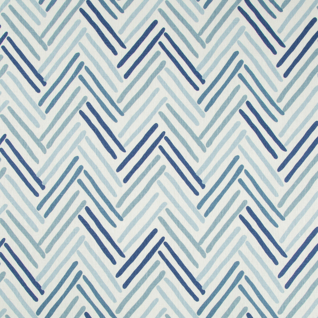 Samples and Purchasing available for Fleet - River Blue By Kravet Basics | Thom Filicia Altitude | Modern Multipurpose Print at Designer Wallcoverings and Fabrics