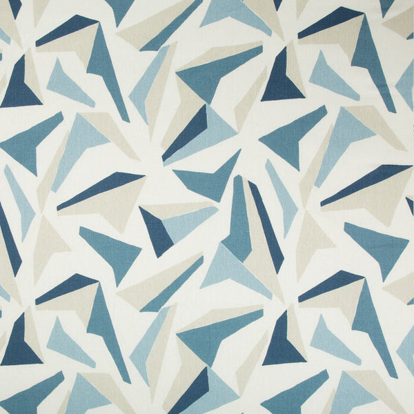 Samples and Purchasing available for Flock - River Dark Blue By Kravet Basics | Thom Filicia Altitude |Geometric Modern Multipurpose Print at Designer Wallcoverings and Fabrics