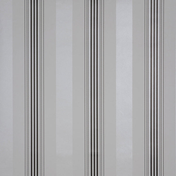 Samples and Purchasing available for Lucca - Onyx  By Gaston Y Daniela |  |Geometric Stripes Wallcovering Print at Designer Wallcoverings and Fabrics