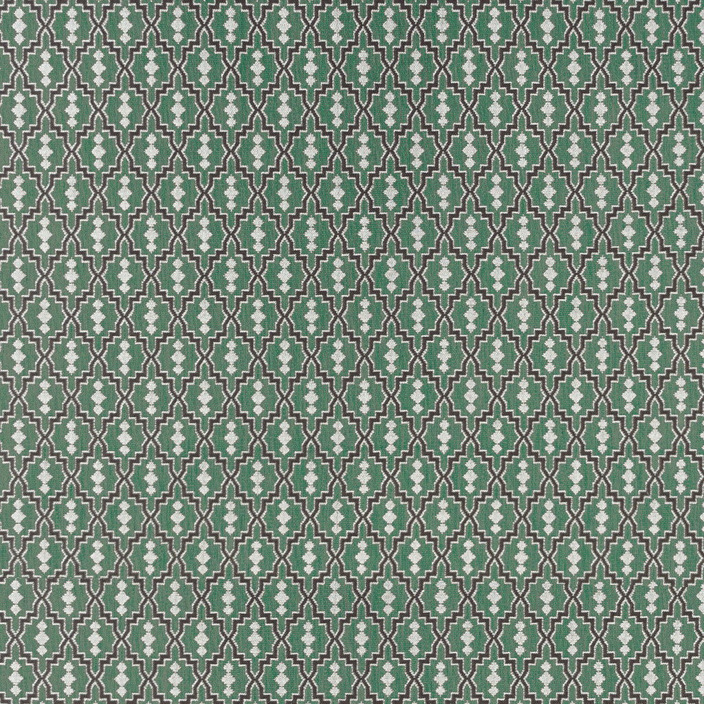 Samples and Purchasing available for Aztec - Verde Oscuro Green By Gaston Y Daniela | Gaston Rio Grande | Global Upholstery  at Designer Wallcoverings and Fabrics