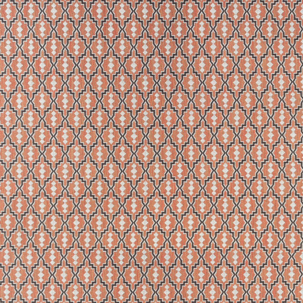 Samples and Purchasing available for Aztec - Coral Orange By Gaston Y Daniela | Gaston Rio Grande | Global Upholstery  at Designer Wallcoverings and Fabrics