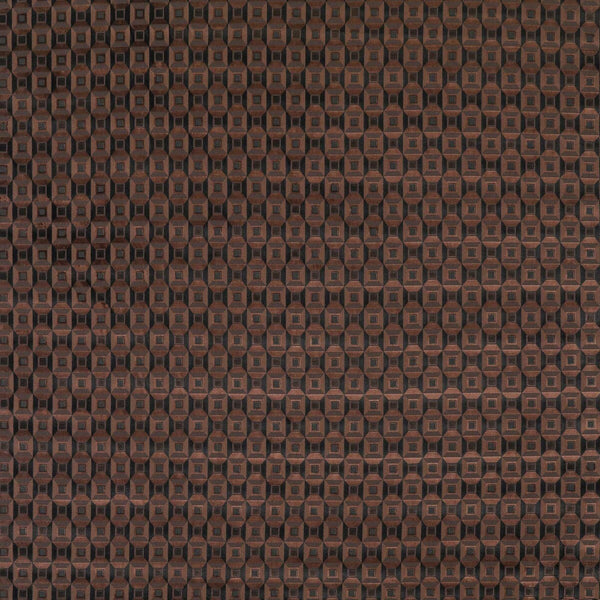 Samples and Purchasing available for Luisa - Tabaco Brown By Gaston Y Daniela | Lorenzo Castillo Ii |Modern Geometric Upholstery Velvet at Designer Wallcoverings and Fabrics