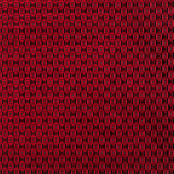 Samples and Purchasing available for Luisa - Rojo Red By Gaston Y Daniela | Lorenzo Castillo Ii |Modern Geometric Upholstery Velvet at Designer Wallcoverings and Fabrics